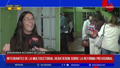 Integrantes de la multisectorial debatieron sobre la reforma previsional